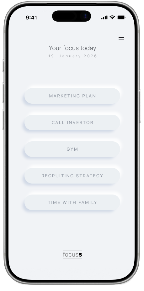 Focus5 Mockup im iPhone